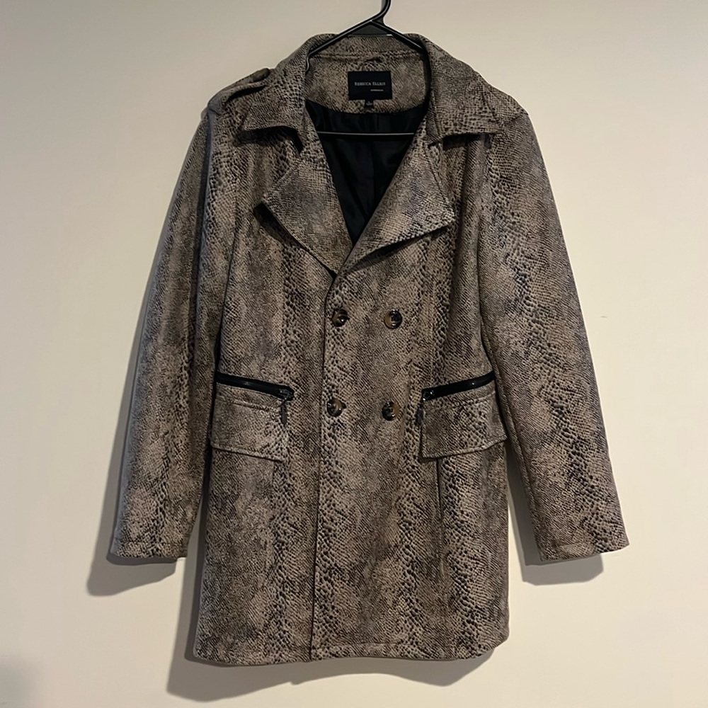 🆕 NWOT Rebecca Elliot Outwear Animal Print Coat